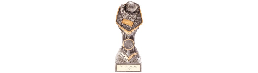 FALCON BOXING GLOVE RESIN TROPHY - 4 SIZES - 14CM - 24CM FALCON BOXING GLOVE RESIN TROPHY - 4 SIZES - 14CM - 24CM